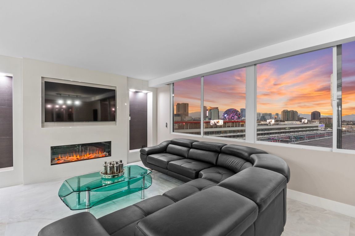 Renovated interior of unit 1012 at Marie Antoinette